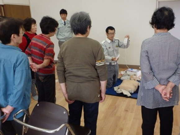 AEDの設置と救命救急講習の開催